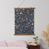 Sterne in der galaktischen Masse der Milchstraße. Wandteppich Mit Holzrahmen (Schlafzimmer)