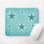 Sterne in der Night Sky Mousepad, Aquamarin Mousepad (Mit Mouse)