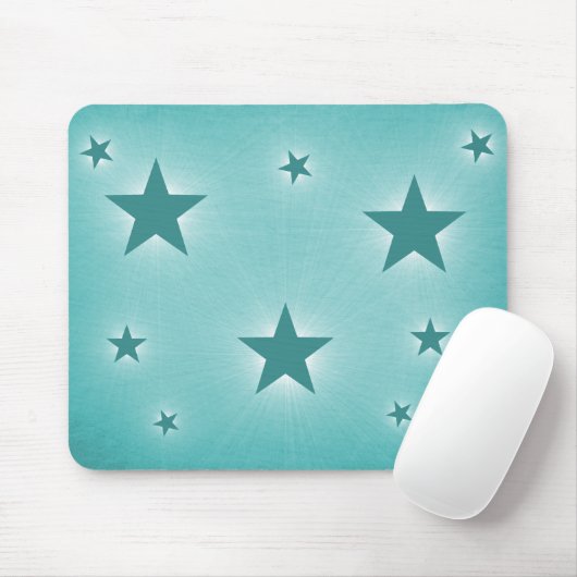 Sterne in der Night Sky Mousepad, Aquamarin Mousepad (Mit Mouse)