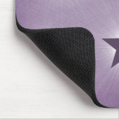 Sterne in der Night Sky Mousepad, Lila Mousepad (Ecke)