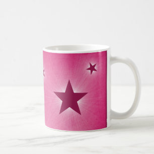 Sterne in der Night Sky Tasse, Magenta Kaffeetasse