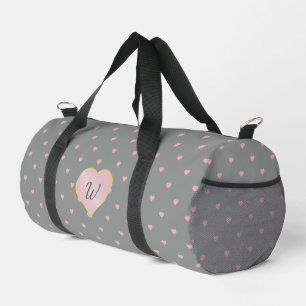 Sterne in Herzen auf Grau Duffle Bag