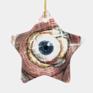 Sterne in Ihren Augen Keramik Ornament