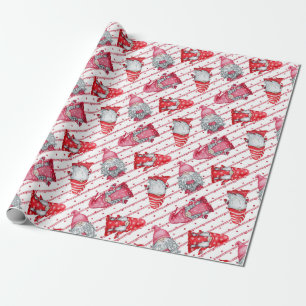 Sterne in Weihnachtsrot Geschenkpapier