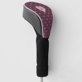 Sterne innerhalb der Herzen auf der Treiberabdecku Golf Headcover (angewinkelt)