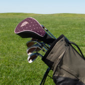 Sterne innerhalb der Herzen auf der Treiberabdecku Golf Headcover (In SItu)