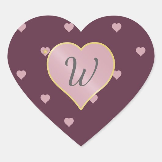 Sterne innerhalb der Herzen auf Port-Aufkleber Herz-Aufkleber (Vorderseite)