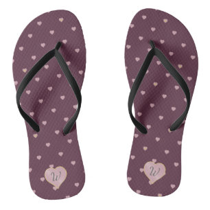Sterne innerhalb der Herzen auf Port-Flip-Flops Badesandalen