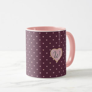 Sterne innerhalb der Herzen auf Port-Tasse Tasse