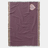 Sterne innerhalb der Herzen auf Port Throw Blanket Decke (Vorderseite Vertikal)