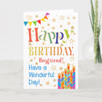 Sterne, Jagd, Kerzen für Freund zum Geburtstag