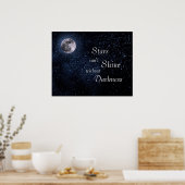Sterne können nicht ohne Dunkelheit schwärzen Poster (Küche)