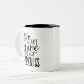 Sterne können nicht ohne Dunkelheit-Tasse sinken Zweifarbige Tasse (Vorderseite Links)