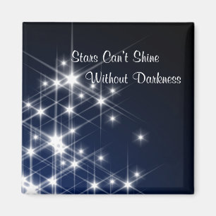 Sterne können nicht ohne Dunkelheits-Ermutigung Magnet