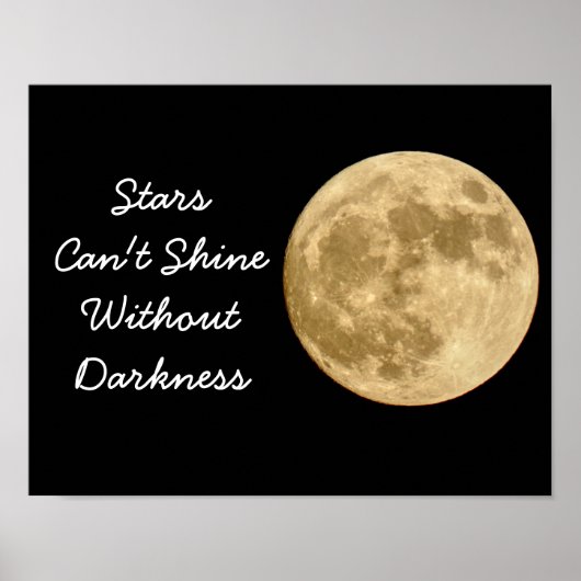 Sterne können nicht schrein — Kunstdruck Poster (Vorne)