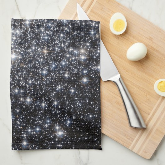 Sterne Küchentuch (Viertel Falte)