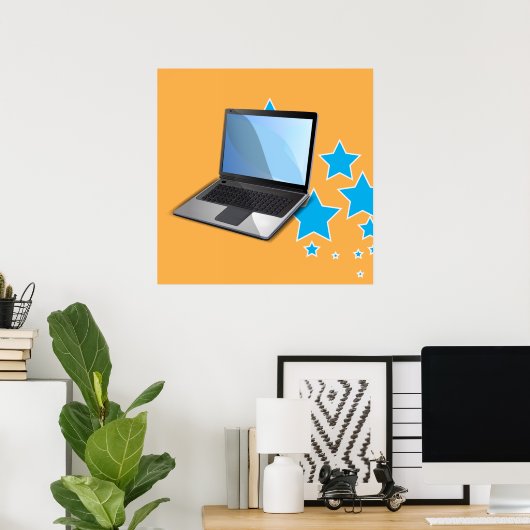 Sterne, Laptop Poster (Heimbüro)