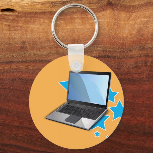 Sterne, Laptop Schlüsselanhänger (Vorderseite)