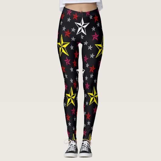 Sterne Leggings (Vorderseite)