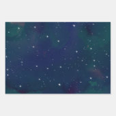 Sterne leuchten in der Nacht Geschenkpapier Set (Vorderseite)
