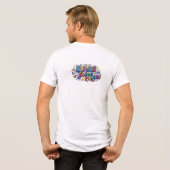 Sterne leuchten stolz Tri-Blend shirt (Rückseite voll)