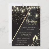 Sterne, Lichter, Weihnachtsgebäck der Weine Weihna Einladung (Vorderseite)