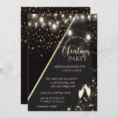 Sterne, Lichter, Weihnachtsgebäck der Weine Weihna Einladung (Vorne/Hinten)