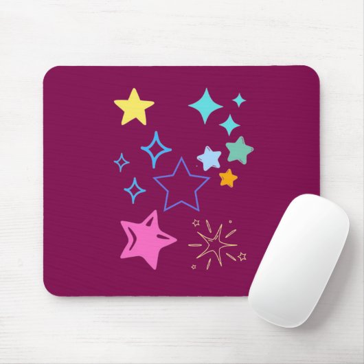 Sterne-Mauspad Mousepad (Mit Mouse)