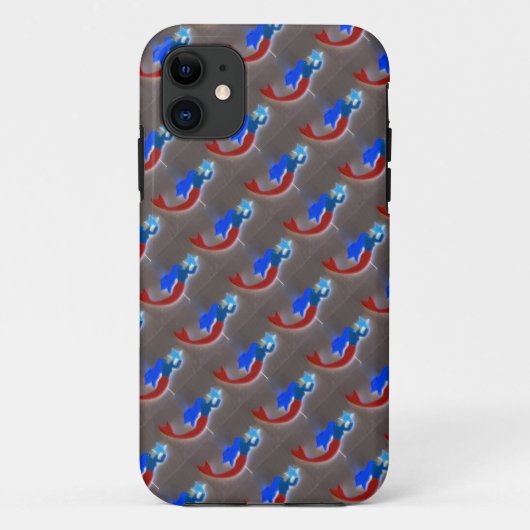 Sterne-Meerjungfrau Case-Mate iPhone Hülle (Rückseite)