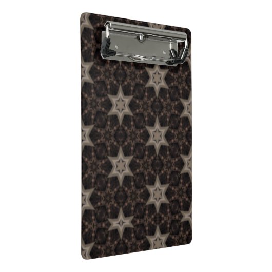 Sterne Mini Klemmbrett (Schrägansicht)