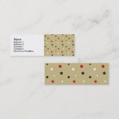 Sterne Mini Visitenkarte (Vorne/Hinten)