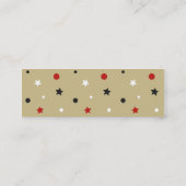 Sterne Mini Visitenkarte (Rückseite)