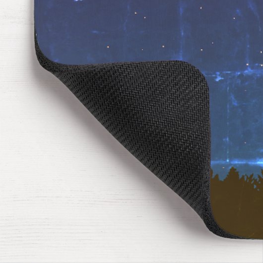 Sterne mit Nachtlachten Mousepad (Ecke)