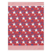Sterne mit Streifen und Punkten Tischdecke (Vorderseite)