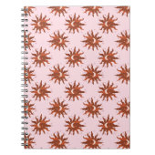 Sterne, Mond, Sterne und Sonne Notizblock (Vorderseite)