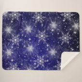 Sterne, Muster, Gold, abstrakt, Gold, Sherpadecke (Vorderseite (Horizontal))