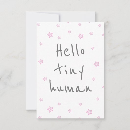 Sterne niedlich Begrüßung Baby / Geburt Glückwünsc Karte (Vorderseite)