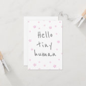 Sterne niedlich Begrüßung Baby / Geburt Glückwünsc Karte (Vorderseite/Rückseite Beispiel)