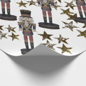 Sterne & Nutcracker Weihnachtswrapping Paper Geschenkpapier (Ecke)