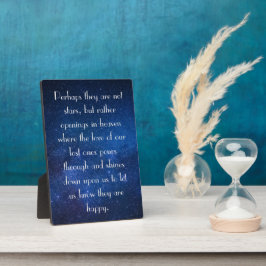 Sterne, Openings for Loved Ones Eskimo Proverb Fotoplatte