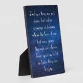 Sterne, Openings for Loved Ones Eskimo Proverb Fotoplatte (Seite)