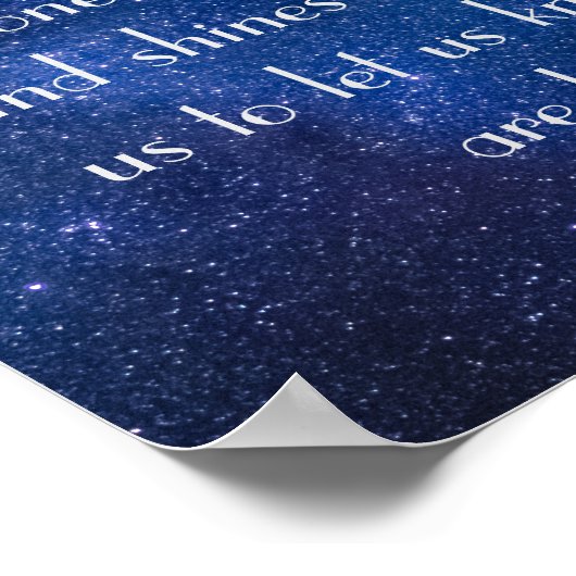 Sterne, Openings for Loved Ones Eskimo Proverb Poster (Ecke)