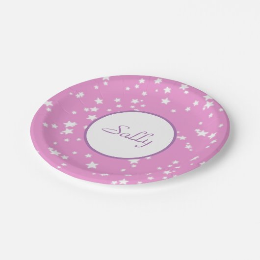 Sterne Pappteller (Schrägansicht)