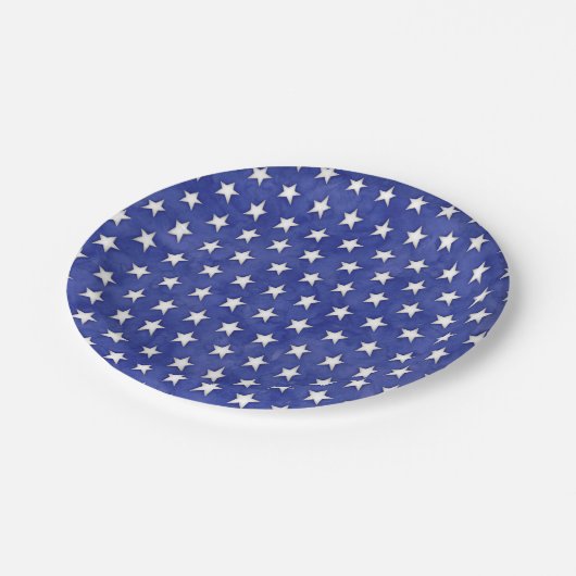 Sterne Pappteller (Schrägansicht)