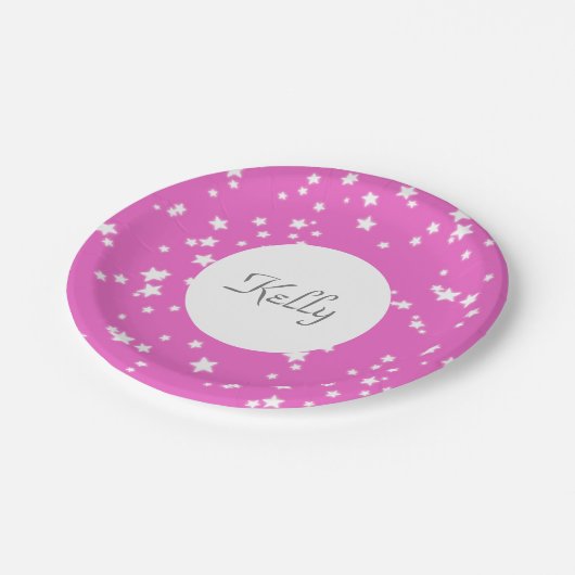 Sterne Pappteller (Schrägansicht)