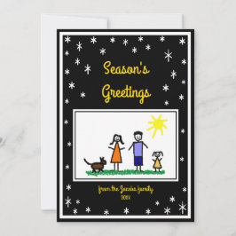 Sterne Personalisiert Flat Holiday Grußkarte Feiertagskarte