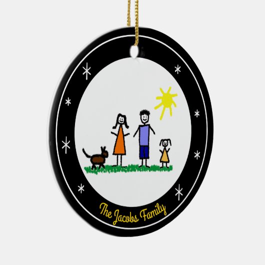 Sterne Personalisiert Holiday Ornament (Rechts)