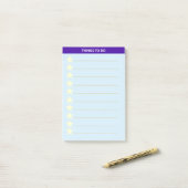 Sterne Personalisierte Dinge zu tun Post-it Klebezettel (Auf Schreibtisch)