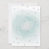 Sterne, Planet, Wolkenantrieb mit Babydusche Einladung (Rückseite)