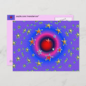 Sterne Postkarte (Vorne/Hinten)
